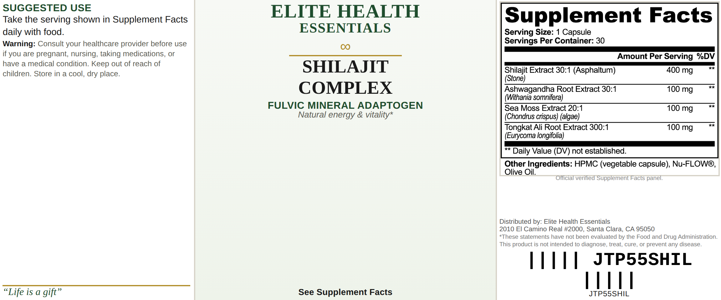 Shilajit Adaptogen Complex